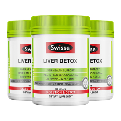 熬夜不伤肝-Swisse奶蓟草护肝片180粒*3瓶养护肝脏熬夜应酬常备膳食营养补充剂