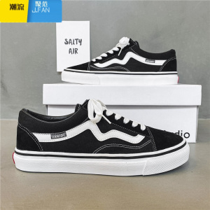 聚范小众男鞋子潮鞋春季新款帆布鞋低帮学生韩版百搭情侣休闲滑板鞋女