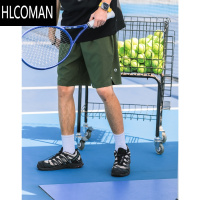 HLCOMAN吕小虎美式潮牌速干网眼透气短裤男士夏季抽绳薄款五分篮球运动裤