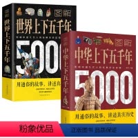 [正版]2册图解中华上下五千年+图解世界上下五千年 中国古代史世界史通史书籍