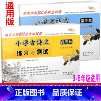 [正版] 2020版 共2册 小学古诗文练习与测试 基础篇+提高篇 68所名校三四五六3456年级期末冲刺100分完全