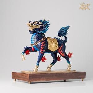 美帮汇全铜摆件《威武(彩绘)》铜工艺品 家居饰品 摆件