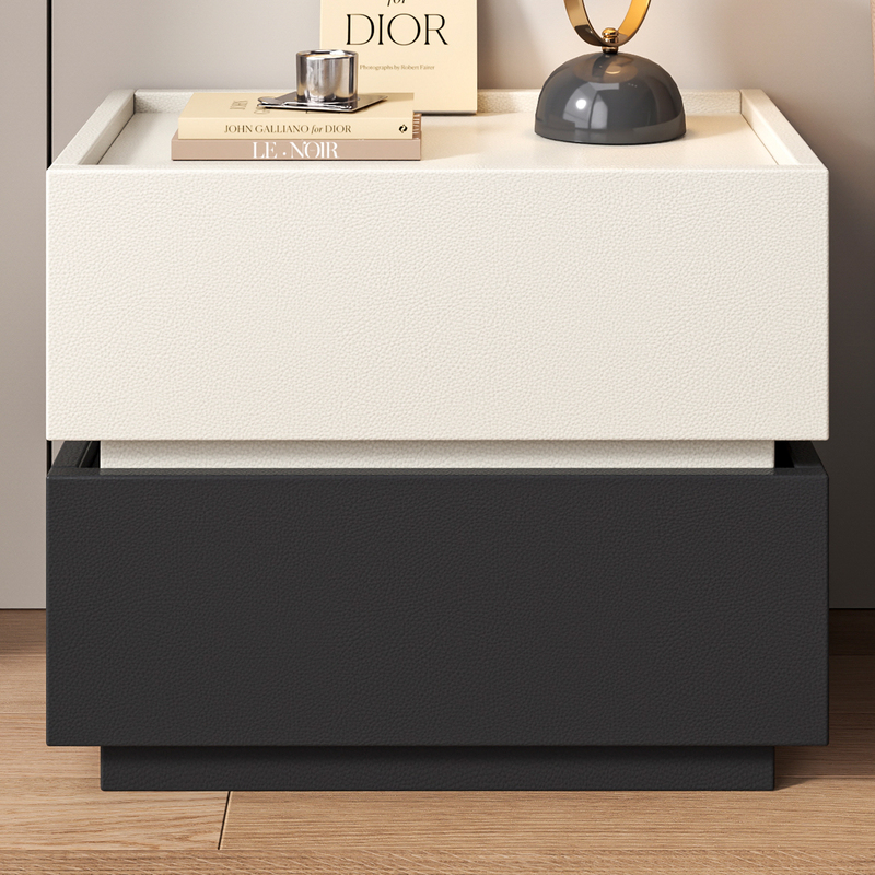 2025新款床边收纳柜床头柜轻奢高级感现代简约卧室实木创意床边柜