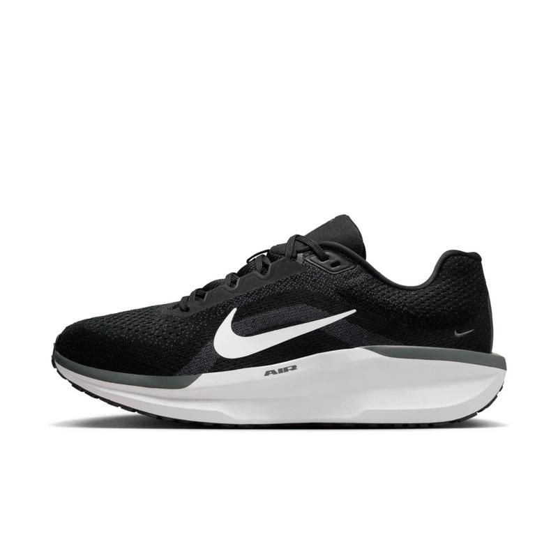 耐克(NIKE)男子跑步鞋全掌气垫缓震透气耐磨训练鞋黑白色