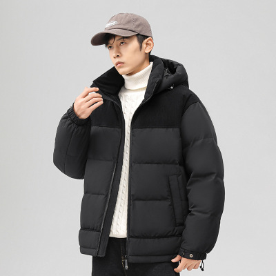 冬季90%白鸭绒羽绒服男款户外加厚保暖连帽外套男士青少年面包服