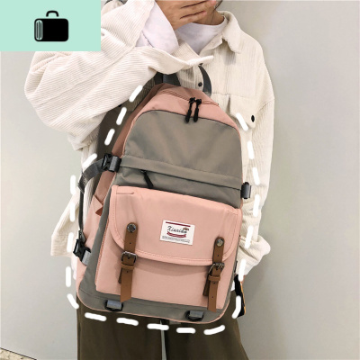 书包女ins大容量韩版初中生高中大学生校园双肩包简约森系背包潮NEW LAKE