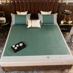 伊伊爱 艾草经典藤席凉席套件