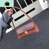 中古风韩版设计单肩腋下包女2020新款复古时尚洋气法棍包手提包潮NEW LAKE女士单肩包