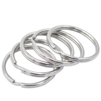 钥匙圈环304不锈钢扁圈 30mm(10个) 包