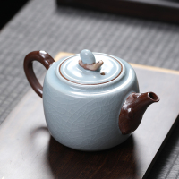 MULTIPOTENT汝窑茶壶开片可养陶瓷功夫茶具泡茶壶单壶永不言弃壶 220ml
