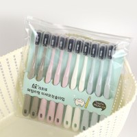 健牌马卡龙细毛软毛牙刷成人家用细毛牙刷男女细软家庭装