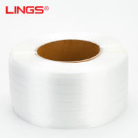 LINGS高强柔性聚酯纤维打包带 尼龙带 纤维重型打包带打包带拉力捆扎带 宽度15mm纤维打包带 10KG