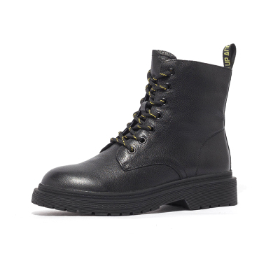 成交价339-St&Sat/星期六冬新机车短靴圆头方跟侧拉链街头女靴SS04116801