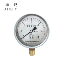 祥屹 膜盒压力表 YE100 0-6Kpa 块