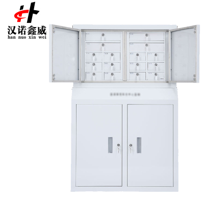 汉诺鑫威手机信号考场会议室专用手机柜电子产品存放柜寄存柜带锁落地款16格350*776*1215