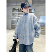 男童毛衣秋冬款新款儿童高领打底冬季中大童男孩加厚针织衫潮