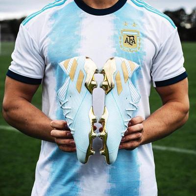 新款梅西足球鞋男女FG长钉猎鹰X19.3嫩妹子成人学生训练鞋