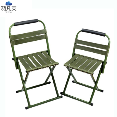 便携加厚小马扎户外折叠椅子 军绿色 个