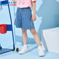 [1件3折]铅笔俱乐部童装2025夏装新款女童短裤儿童牛仔裤女孩五分裤子休闲