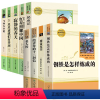 [八年级上下·全9册] [正版]人教版红星照耀中国和昆虫记原著完整版钢铁是怎样炼成的名人传八年级上下册 课外书傅雷家书寂