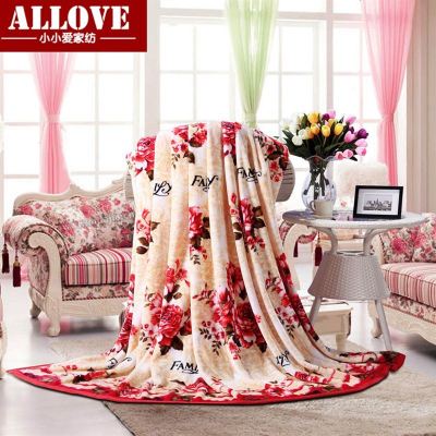 秋冬法兰绒毛毯保暖床单人夏季珊瑚绒薄毯子办公室空调被子毯盖