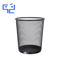 万允 镂空垃圾桶 黑色26cm/个(黑色26cm)