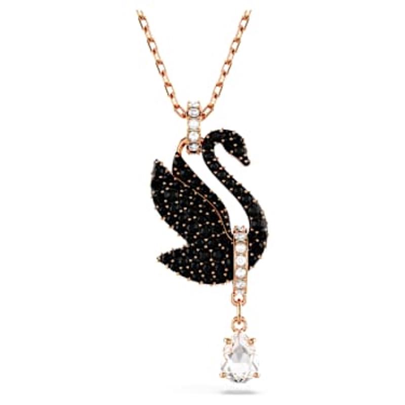 Swarovski女士天鹅吊坠锁骨链 Swan 迷人精致项链 送老婆女友情人节礼物