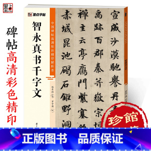 [正版]字帖 中国碑帖高清彩色精印解析本智永真书千字文 原碑残字复原影片讲解成人毛笔书法练习字帖