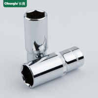 长鹿12.5mm大飞系列1/2寸大飞铬钒钢加长6角套筒头六角长套筒20mm