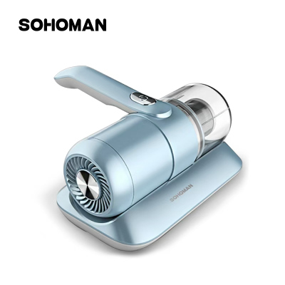 索哈曼(SOHOMAN) C2无线除螨仪冰川蓝 家用床上小型手持超声波紫外线杀菌去螨虫除螨机