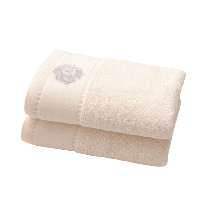 安居先森五星级酒店品质新疆长绒棉奥斯汀毛巾2条礼盒淡黄