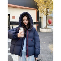 韩范加厚泡芙羽绒棉服女年冬季新款宽松保暖时尚拉链连帽外套_944