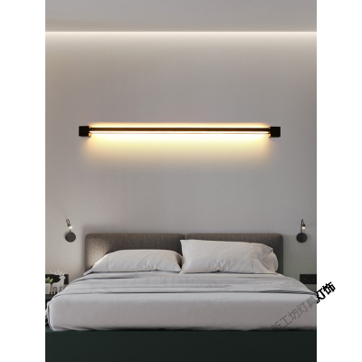 苏宁放心购 极简主义壁灯现代简约长条床头灯北欧卧室客厅沙发背景墙led灯饰