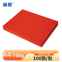 旗胜 彩色卡纸 A4 包