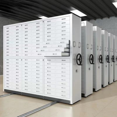 易企采 每立方价格 档案室密集底图柜图纸密集架档案室图纸柜抽屉式移动文件资料柜