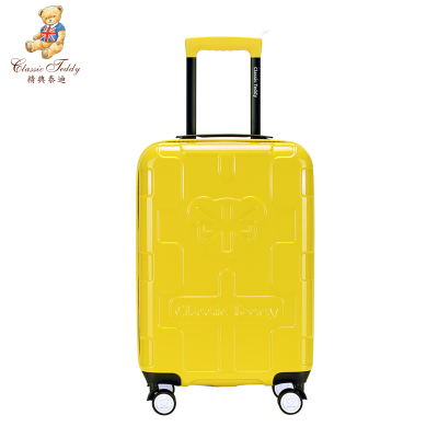 classic teddy精典泰迪时尚拉杆箱td-6036 20寸黄色