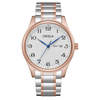 ORSGA手表男简约男士手表双日历时尚休闲经典学生男表石英表腕表8818G