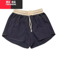 YIBUSHENGEternally move女短裤新款运动百搭松紧腰阔腿裤拼色热裤休闲裤