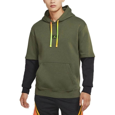 NIKE耐克连帽卫衣JORDAN加绒保暖针织男装套头衫DV1598-325 Z