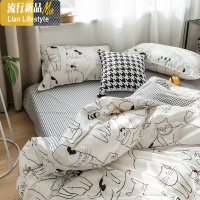 卡通四件套棉棉少女心床单被套床笠款学生宿舍三件套床上用品 三维工匠