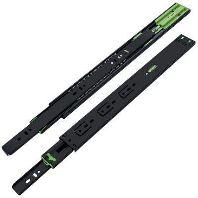 吉迎尚品 抽屉滑轨加厚导轨轨道滑道 12寸30cm缓冲双阻尼 对