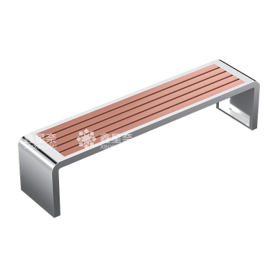 鑫星奈 不锈钢塑木公园椅广场休闲长椅长凳 1.8米