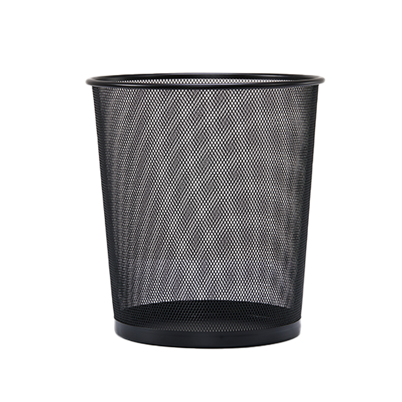齐心 ZL0010 耐用铁网圆垃圾桶