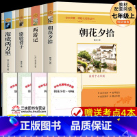 [配套人教版]七年级上下册阅读书目 [正版]七年级上下册必阅读的课外书全套海底两万里骆驼祥子朝花夕拾鲁迅原著西游记老师推