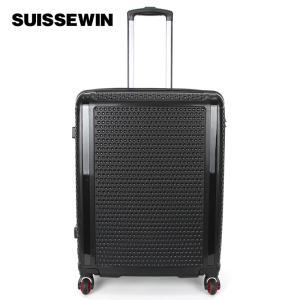 瑞士拉杆软壳时尚商务SN8837B 黑色 24寸