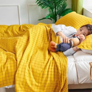 家柏饰(CORATED)六层全棉纱布毛巾被双人单人毛巾毯子夏季儿童午睡盖毯夏凉被