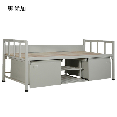 奥优加钢制单人床含柜