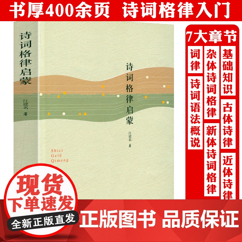 诗词格律启蒙 诗词格律入门概要十讲三十三讲全集唐宋词格律中华新韵词学启蒙书籍