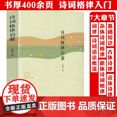 诗词格律启蒙 诗词格律入门概要十讲三十三讲全集唐宋词格律中华新韵词学启蒙书籍