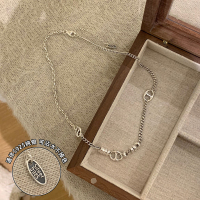 纯银复古重工猪鼻子项链女款简约气质ins风小众设计锁骨链潮送女朋友老婆情人节七夕生日礼物